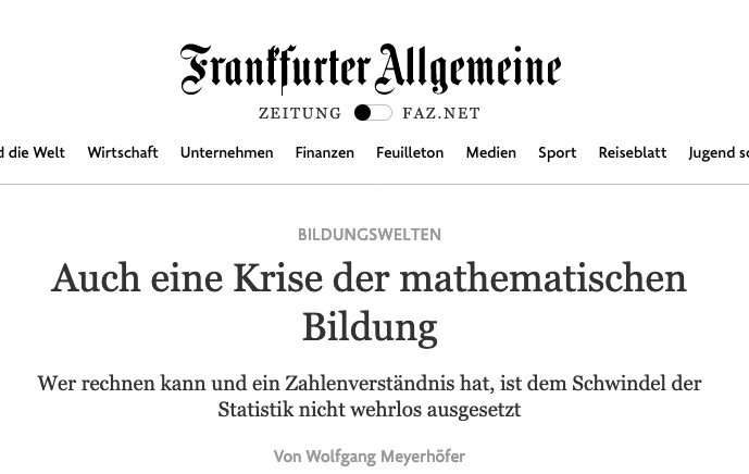 Screenshot der zeitung.faz.net