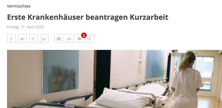 Screenshot der webseite aerzteblatt.de
