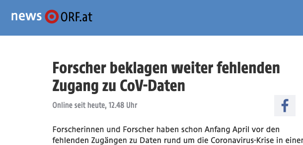 Screenshot der Webseite orf.at