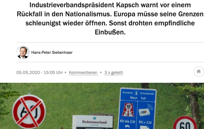 Screenshot der webseite handelsblatt.com