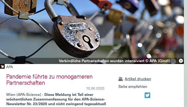 Screenshot der Webseite science.apa.at