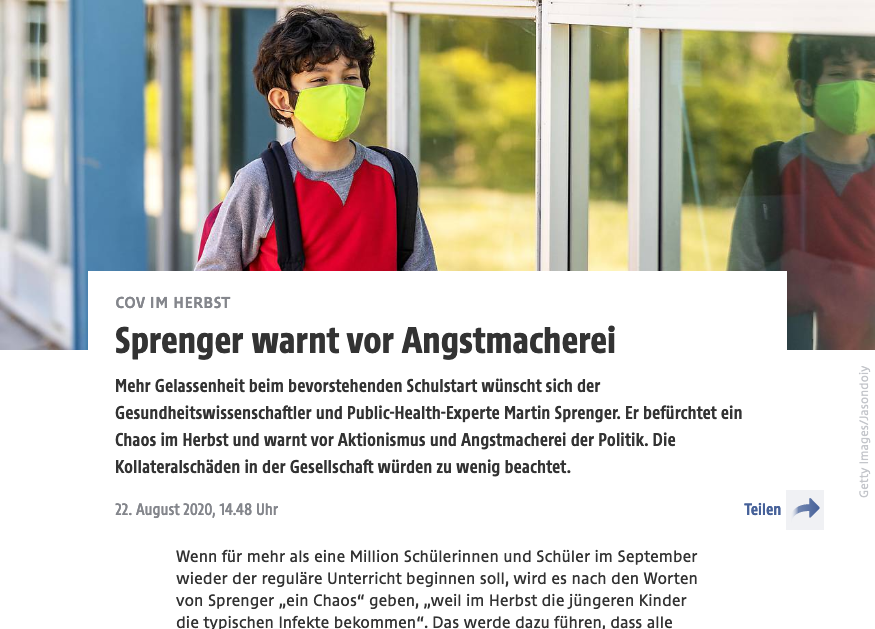 Screenshot der Webseite orf.at