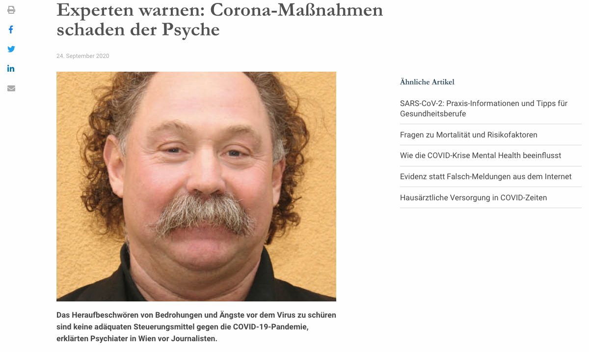 Screenshot der Webseite medmedia.at