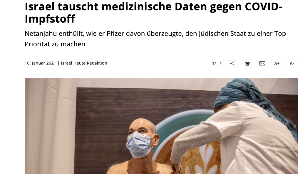 screenshot der websiete israelheute.com