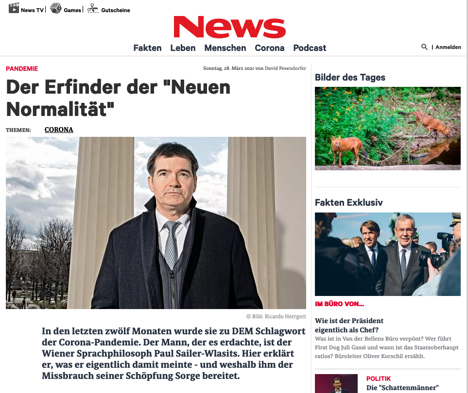 Screenshot der Seite news.at