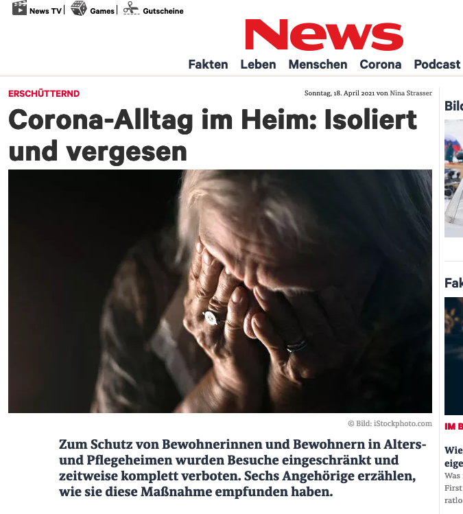 Screenshot der Seite news.at