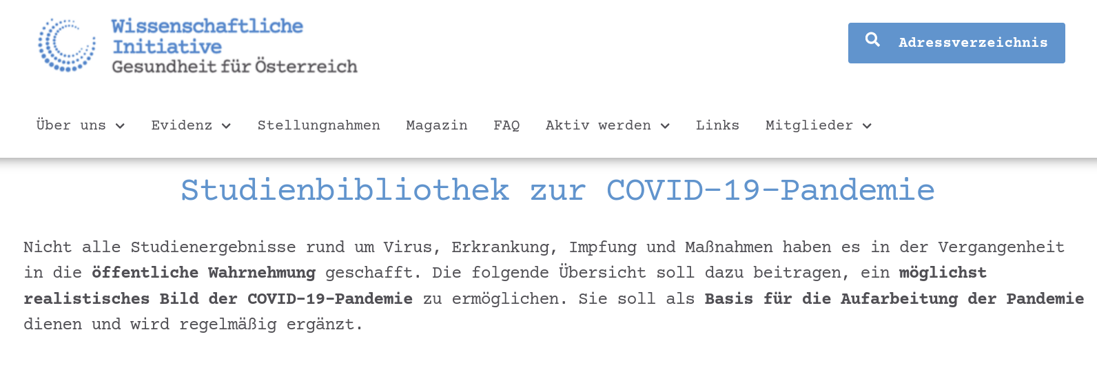 screenshot gesundheit-oesterreich.at