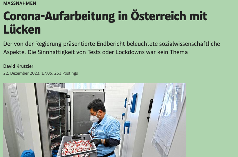 screenshot der websiete derstandard.at